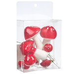 Декоративные Мухоморчики Waldpilze 3 - 8 см, 9 шт, на проволоке