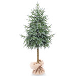 Искусственная елка на ножке Мальва 150 см зелено-голубая, ЛИТАЯ 100%