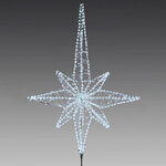 Световая макушка Рождественская Звезда 50 см холодная белая