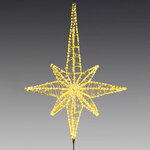 Световая макушка Рождественская Звезда 50 см теплая белая