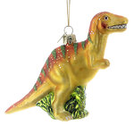 Стеклянная елочная игрушка Динозавр Анри: Mesozoico 11 см, подвеска