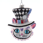 Стеклянная елочная игрушка Чеширский Кот - Imaginary Alice 12 см