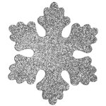 Снежинка Облако 16 см серебряная, 2 шт, пеноплекс