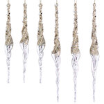 Набор стеклянных елочных игрушек Jewelry Twist 25 см, 6 шт