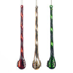 Набор стеклянных елочных игрушек Twist de Glace 20 см, 3 шт