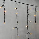 Светодиодная бахрома Quality Light Cap 3.1*0.5 м, 120 экстра теплых белых LED, черный ПВХ, соединяемая, IP65