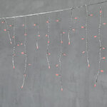 Светодиодная бахрома Quality Light 4.9*0.5 м, 240 красных LED, прозрачный ПВХ, соединяемая, IP44