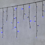 Светодиодная бахрома Quality Light 4.9*0.5 м, 240 синих LED, черный ПВХ, соединяемая, IP44