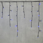 Светодиодная бахрома Quality Light 3.1*0.5 м, 150 синих LED, черный ПВХ, соединяемая, IP44