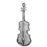 Елочная игрушка Старинная Мелодия - Скрипка 25 см, подвеска