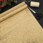 Новогодняя крафт бумага Xmas Style: Золотые Звездочки 200*70 см
