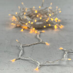 Светодиодная гирлянда Quality Light 100 желтых LED ламп 10 м, прозрачный ПВХ, соединяемая, IP44