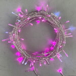 Светодиодная гирлянда 24V Quality Light 100 розовых LED ламп 10 м, с мерцанием, прозрачный ПВХ, соединяемая, IP44
