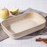 Керамическая формочка для запекания Астейн 22*15 см, 1.4 л, песочная