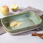 Керамическая формочка для запекания Астейн 22*15 см, 1.4 л, оливковая