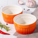 Керамическая форма для выпечки - рамекин Мальта 9*5 см, 185 мл, 2 шт