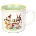 Фарфоровая чашка Милые Крольчата 300 мл