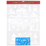 Трафарет на окно Рождественские истории 22*20 см, 6 шт