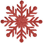 Снежинка Резная 60 см красная, пеноплекс