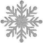 Снежинка Резная 60 см серебряная, пеноплекс