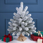 Елка настольная Русская Красавица Снежная 60 см, ЛИТАЯ 100%