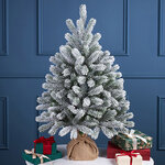 Елка настольная Русская Красавица Снежная 90 см, ЛИТАЯ+ПВХ