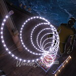 Дюралайт светодиодный трехжильный 13 мм, 100 м, 3600 холодных белых LED ламп, IP54