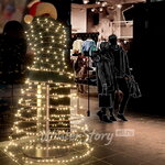 Светодиодная гирлянда 100 теплых белых LED ламп 10 м, прозрачный СИЛИКОН+ПВХ, соединяемая, IP54