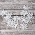 Декоративная гирлянда Frosty Dances: Ажурные Снежинки 215 см на леске