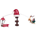 Светящаяся верхушка на елку Christmas Sleigh 74*35 см, с движением и музыкой, USB