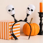 Светящийся ободок на Хэллоуин - Черепа, на батарейках