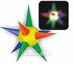 Надувная фигура Звезда 10 Лучей 2 м разноцветная подсветка