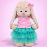 Мягкая игрушка Зайка Ми в бомбере и юбочке 25 см