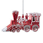 Елочная игрушка Паровозик - Рождественский экспресс 7 см, подвеска