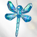 Елочная игрушка Стрекоза Bleu Murmure 5 см, подвеска