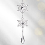 Елочная игрушка Снежинки Хрустальной Долины 21 см, подвеска