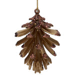 Елочная игрушка Шишка из Таинственной Рощи 10 см бронзовая