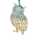 Елочная игрушка Сова Гленда - Menthol Crystal 13 см