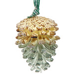 Елочная игрушка Шишка - Menthol Crystal 8 см мятная