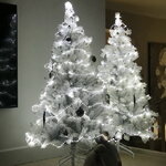 Искусственная белая елка Teddy White заснеженная 150 см, ЛЕСКА + ПВХ