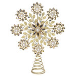 Верхушка на елку Снежинка Pearl Flower 36 см