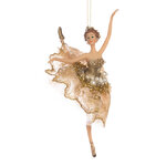 Елочная игрушка Балерина Дилора - Perla Caprici Golde 17 см, подвеска