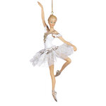Елочная игрушка Балерина Карин - Danza di Toulouse 18 см, подвеска