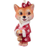 Елочная игрушка Собачка Сиба-Ину 10 см