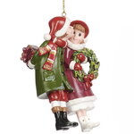 Елочная игрушка Влюбленные в Рождество - Christmas Carol 11 см, подвеска