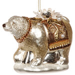 Стеклянная елочная игрушка Медведь Шамбрен - Lost Paradise 11 см, подвеска
