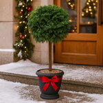 Искусственная Туя-шар на ножке 115 см, ЛИТАЯ 100%