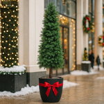 Искусственная Туя на ножке 150 см, ЛИТАЯ 100%