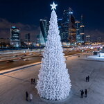 Уличная каркасная елка Уральская белая 6 м, ЛЕСКА