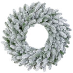 Венок Афродита заснеженный 50 см, ЛИТАЯ 100%